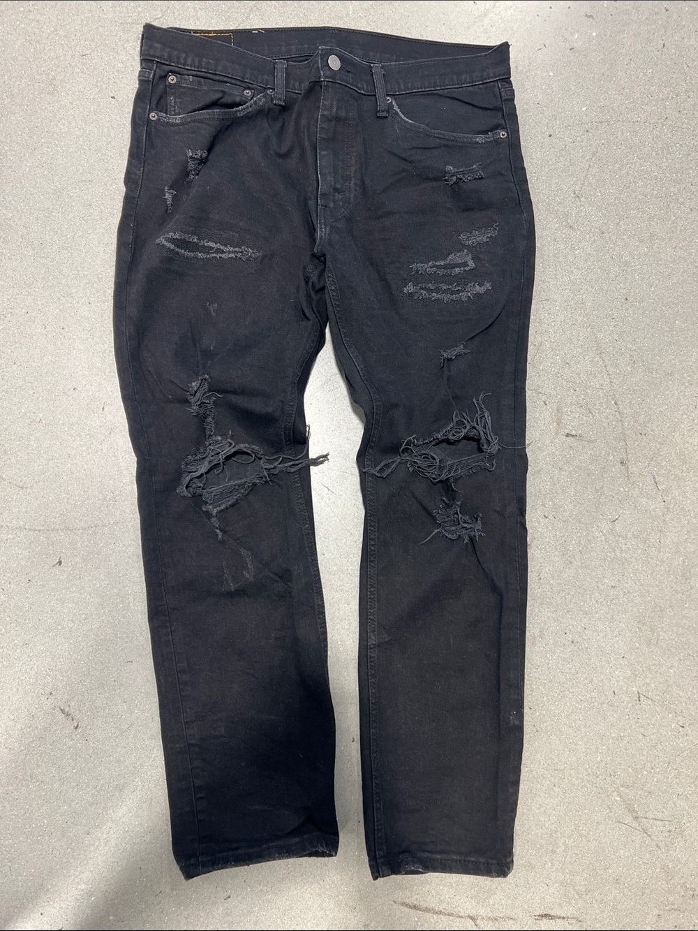 Levi’s 511 Men's Distressed Black Jeans Size 36x30